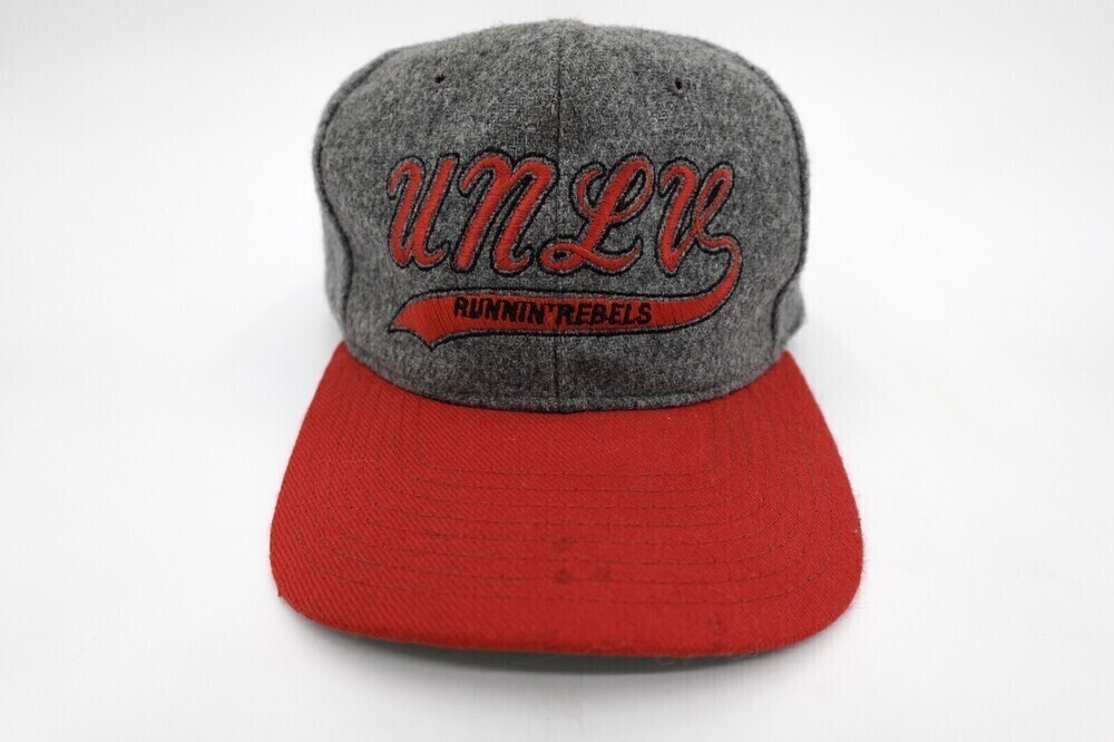 Vintage UNLV Runnin’ Rebels Las Vegas Hat Cap Snap Back Starter Melton Wool
